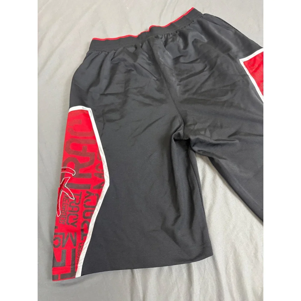 Adidas T-MAC Tracy McGrady Y2K Basketball Shorts Black Red Graphic Mens L 2006